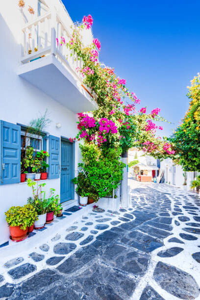 emicristea Plakát, Obraz - Mykonos, Greece - Famous landmark Greek, emicristea, 26.7 × 40 cm