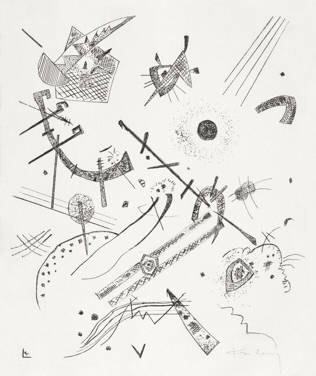 Wassily Kandinsky Plakát, Obraz - Small Worlds (1922), Wassily Kandinsky, 33.6 × 40 cm