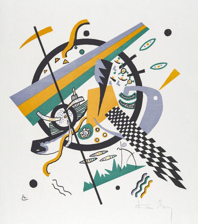 Wassily Kandinsky Plakát, Obraz - Kleine Welten IV / Small Worlds IV (1922), Wassily Kandinsky, 35.4 × 40 cm