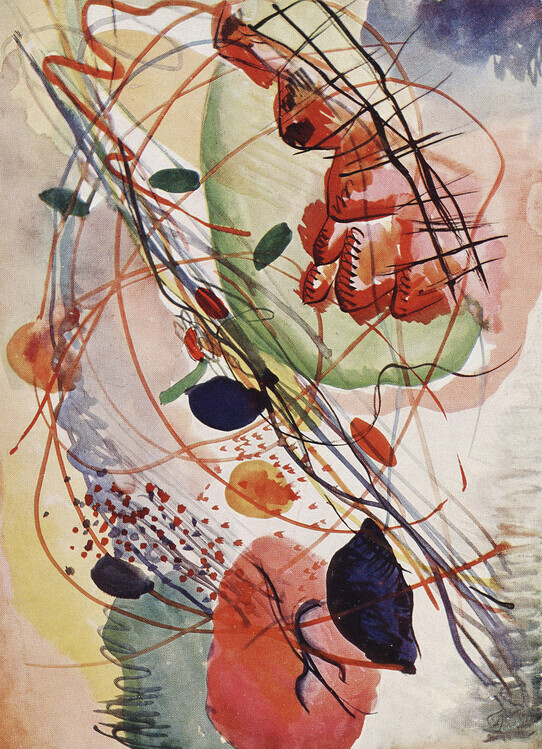 Wassily Kandinsky Plakát, Obraz - Aquarell print in high resolution by Wassily Kandinsky (1866–1944), 30 × 40 cm