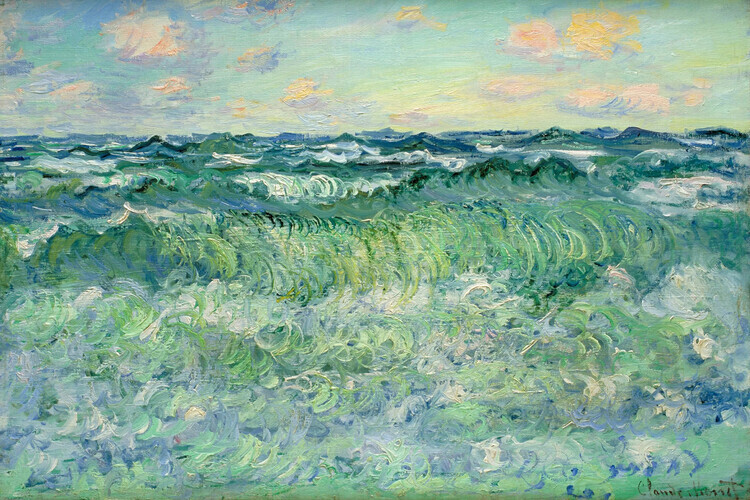 Claude Monet Plakát, Obraz - Marine Pourville (1881), Claude Monet, 40 × 26.7 cm