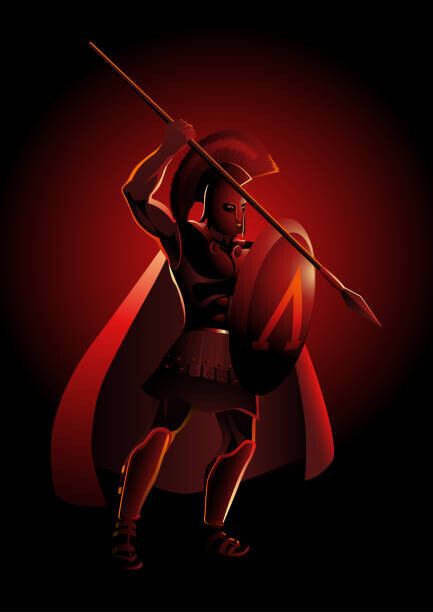 rudall30 Plakát, Obraz - Ancient Greek Warrior, rudall30, 30 × 40 cm