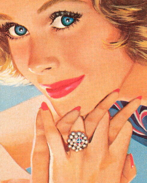 CSA-Images Plakát, Obraz - Blue Eyed Woman, CSA-Images, 30 × 40 cm