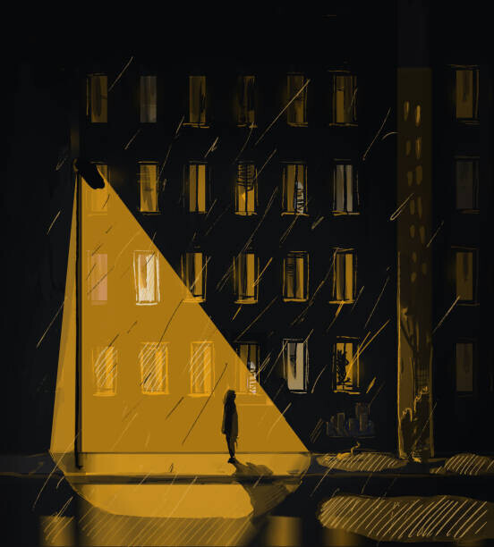 Alona Chernyshkova Plakát, Obraz - Loneliness, Alona Chernyshkova, 40 × 40 cm