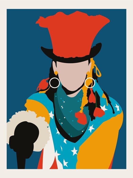 Retrodrome Plakát, Obraz - Boy George Minimalist Pop Art, Retrodrome, 30 × 40 cm