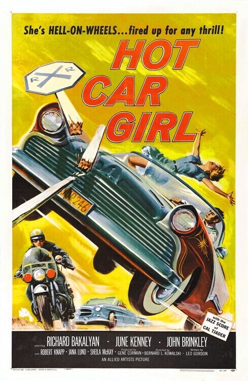 Europosters Plakát, Obraz - Hot Car Girl, 26.7 × 40 cm