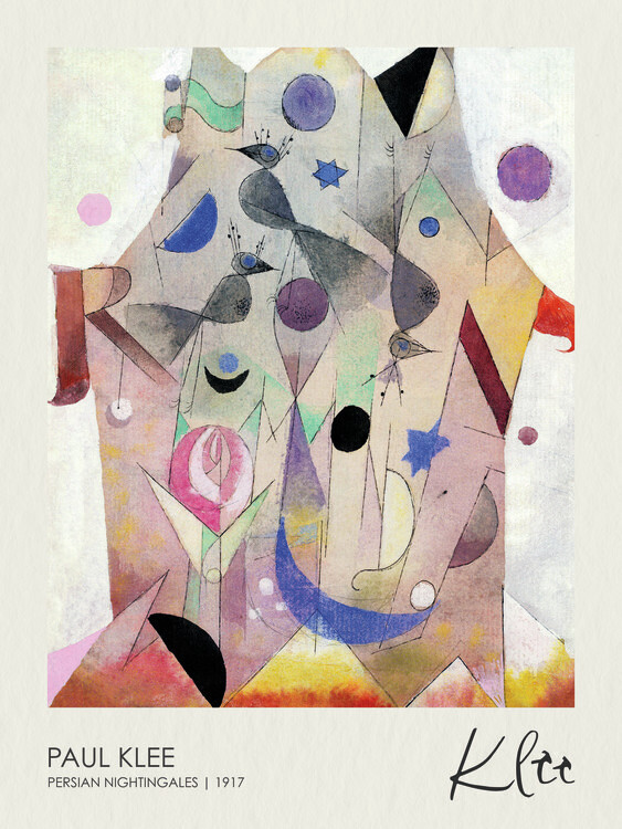 Paul Klee Plakát, Obraz - Persian Nightingales (1917), Paul Klee, 30 × 40 cm