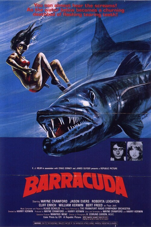 Europosters Plakát, Obraz - Barracuda, 26.7 × 40 cm