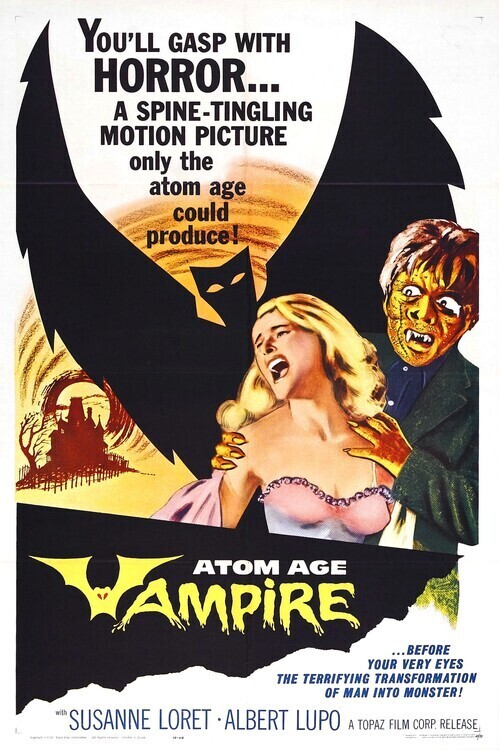 Europosters Plakát, Obraz - Atom Age Vampire, 26.7 × 40 cm