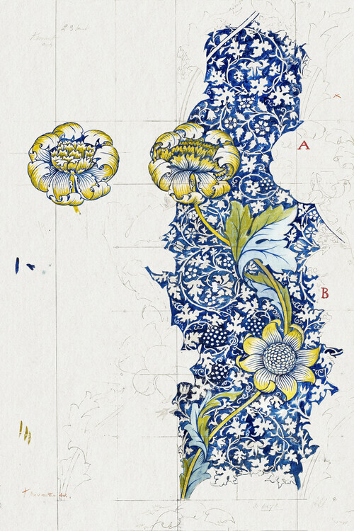 William Morris Plakát, Obraz - Kennet 1883, William Morris, 26.7 × 40 cm