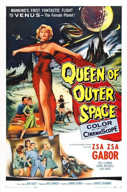 Europosters Plakát, Obraz - Queen Of Outer Space, 26.7 × 40 cm