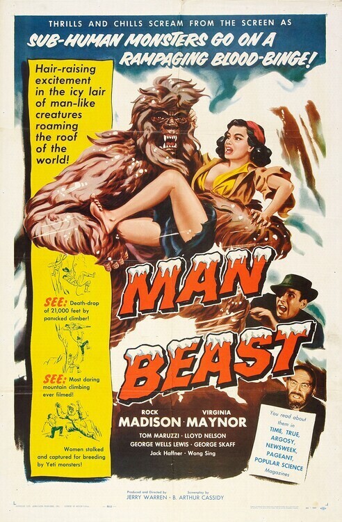Europosters Plakát, Obraz - Man Beast 1956, 26.7 × 40 cm
