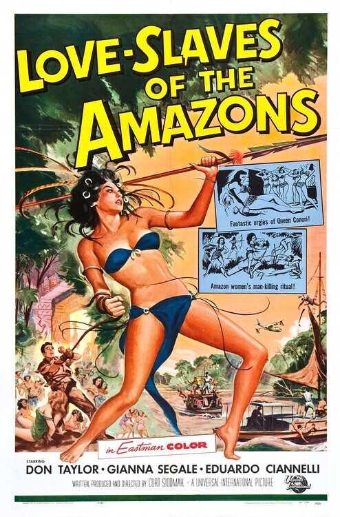 Europosters Plakát, Obraz - Love Slaves Of Amazons, 26.7 × 40 cm