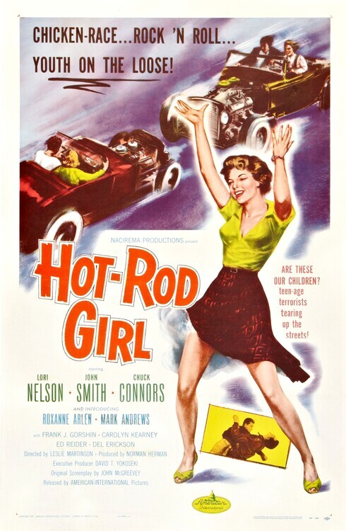 Europosters Plakát, Obraz - Hot Rod Girl, 26.7 × 40 cm