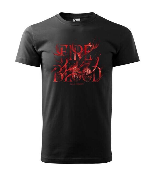 Europosters Tričko Game of Thrones - Fire & Blood, Pánské, Regular, L