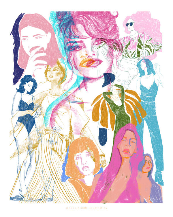 Jenny Liz Rome Plakát, Obraz - Collage1, Jenny Liz Rome, 30 × 40 cm