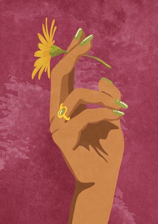 Raissa Oltmanns Plakát, Obraz - Smoking Flower, Raissa Oltmanns, 30 × 40 cm