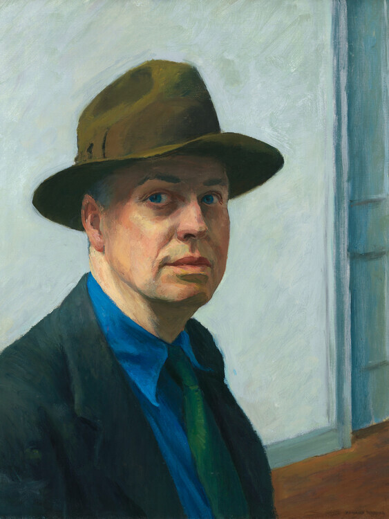 Edward Hopper Plakát, Obraz - Self-Portrait (1925), Edward Hopper, 30 × 40 cm