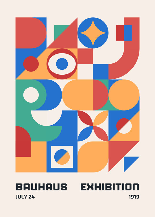 Europosters Plakát, Obraz - Bauhaus Print 19, 30 × 40 cm