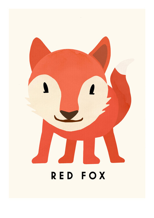 Erik Wintzell Plakát, Obraz - Red Fox, Erik Wintzell, 30 × 40 cm