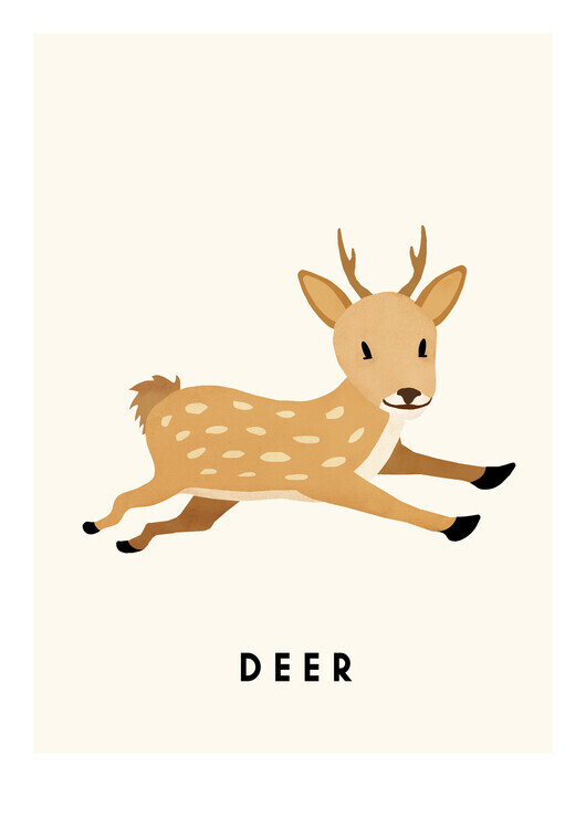 Erik Wintzell Plakát, Obraz - Deer, Erik Wintzell, 30 × 40 cm