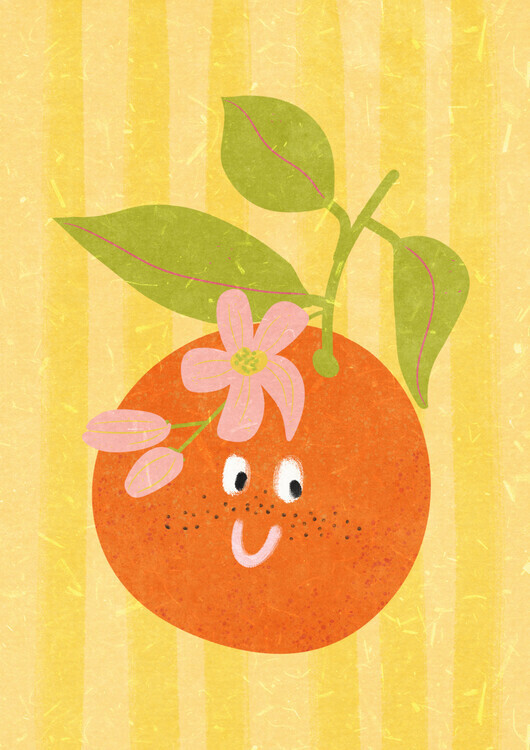 Raissa Oltmanns Plakát, Obraz - Hello orange, Raissa Oltmanns, 30 × 40 cm