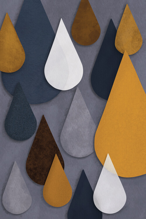 EMELIEmaria Plakát, Obraz - Drops, EMELIEmaria, 26.7 × 40 cm