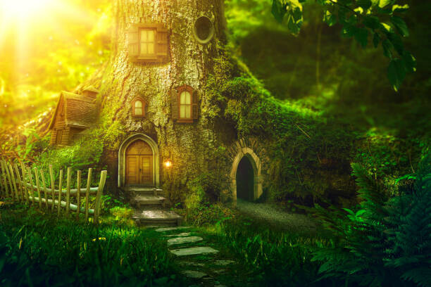 egal Plakát, Obraz - Fantasy tree house, egal, 40 × 26.7 cm