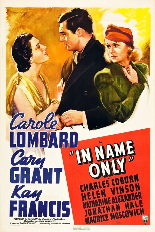 Europosters Plakát, Obraz - In Name Only (1939), 26.7 × 40 cm
