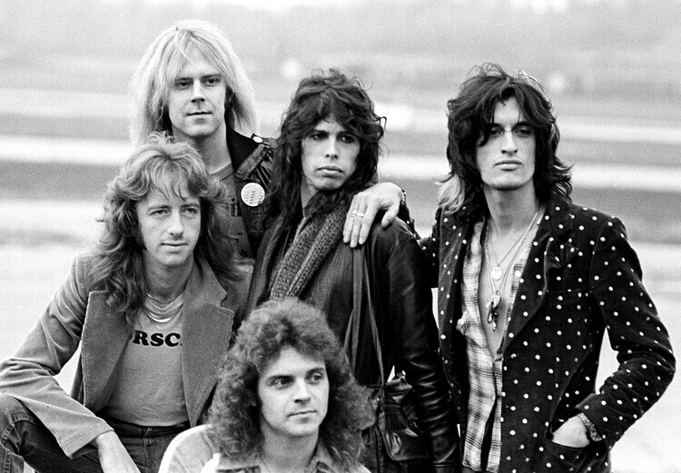 Ron Pownall Photography Plakát, Obraz - Aerosmith 1977, 40 × 26.7 cm
