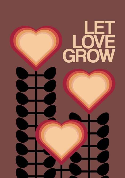 Frances Collett Plakát, Obraz - Let Love Grow Brown, Frances Collett, 30 × 40 cm