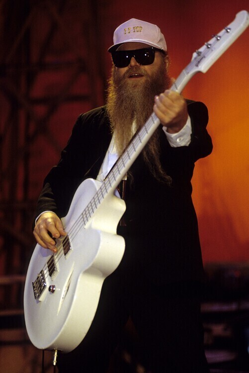 Mick Hutson Plakát, Obraz - Photo of Dusty HILL and ZZ TOP, 26.7 × 40 cm