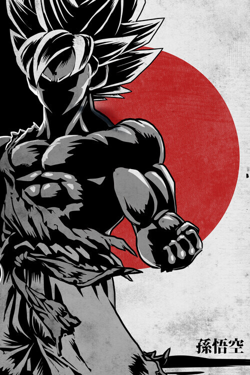 autor Plakát, Obraz - Goku, 26.7 × 40 cm