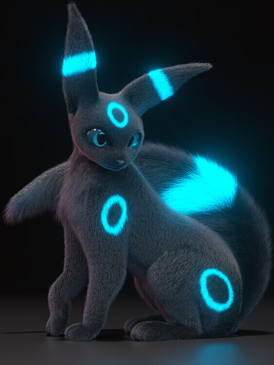 autor Plakát, Obraz - Elegant Umbreon - Shiny, 30 × 40 cm