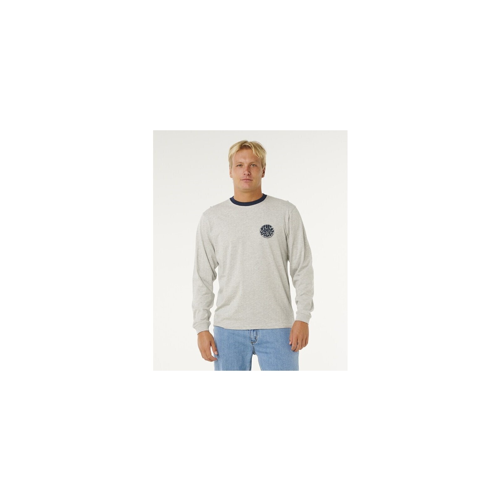 triko RIP CURL - Wetsuit Icon L S Grey Marle (85) velikost: S