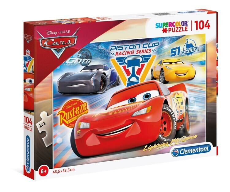 CLEMENTONI Puzzle Auta, 104 ks