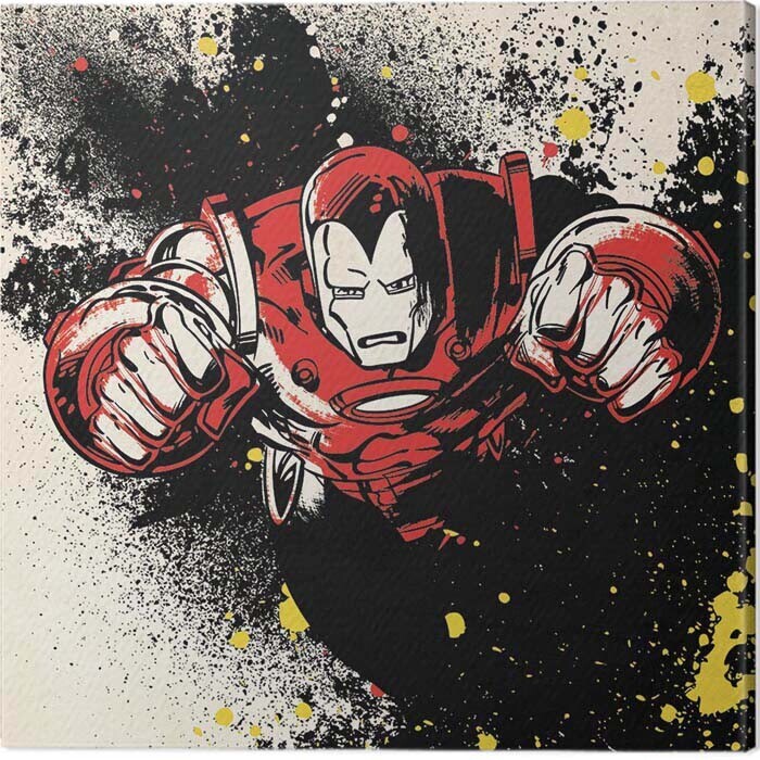 PYRAMID Obraz na plátně Iron-Man - Splatter, 2 - 40×40 cm