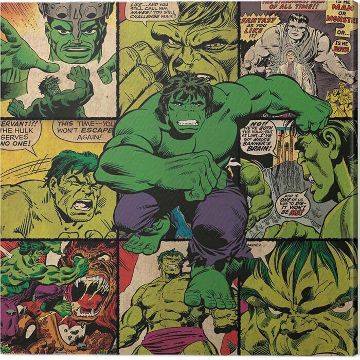 PYRAMID Obraz na plátně Hulk - Squares, 2 - 40×40 cm