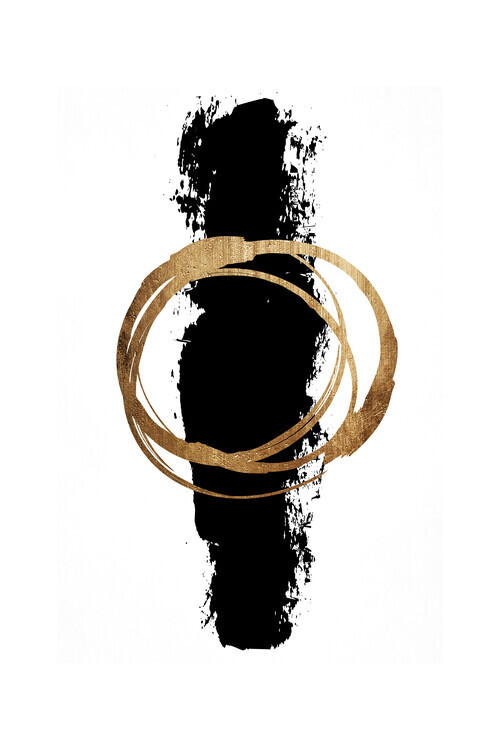 Europosters Plakát, Obraz - Kubistika - Circle and line, 40 × 60 cm