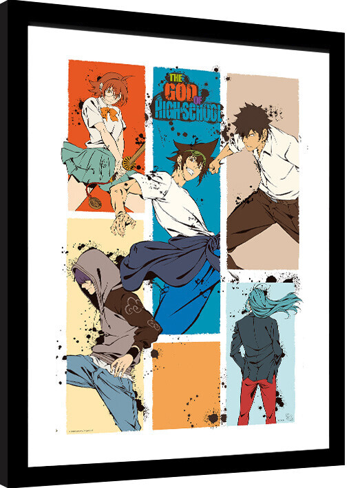 GB EYE Obraz na zeď - The God of High School - Colour Blocks, 34 × 44.2 cm