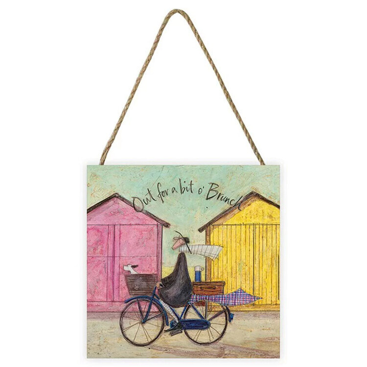 PYRAMID Dřevěný obraz Sam Toft - Out for a bit o' Brunch, 20 × 20 cm