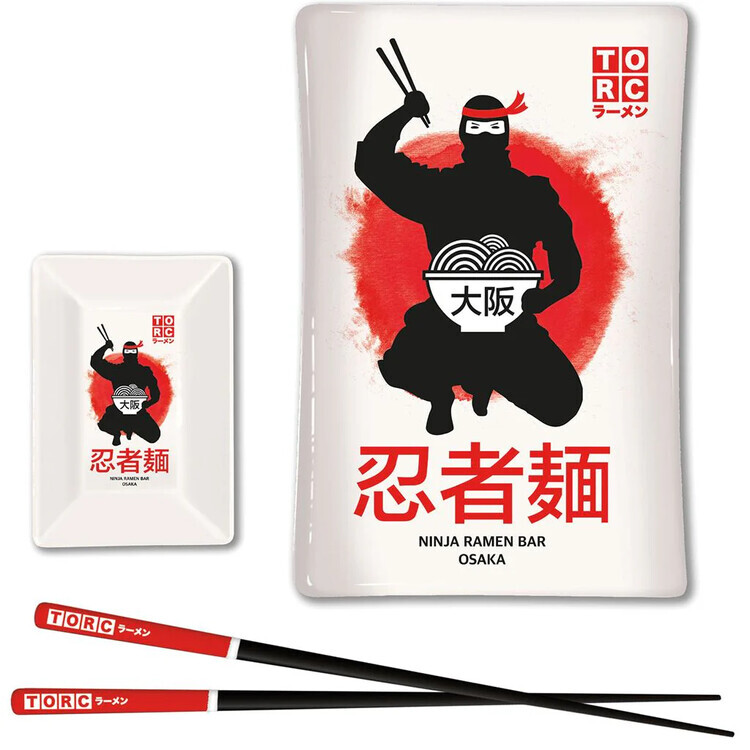 PYRAMID Sushi set Sushi set The Original Ramen Company - Ninja, 20 x 12 x 3 cm