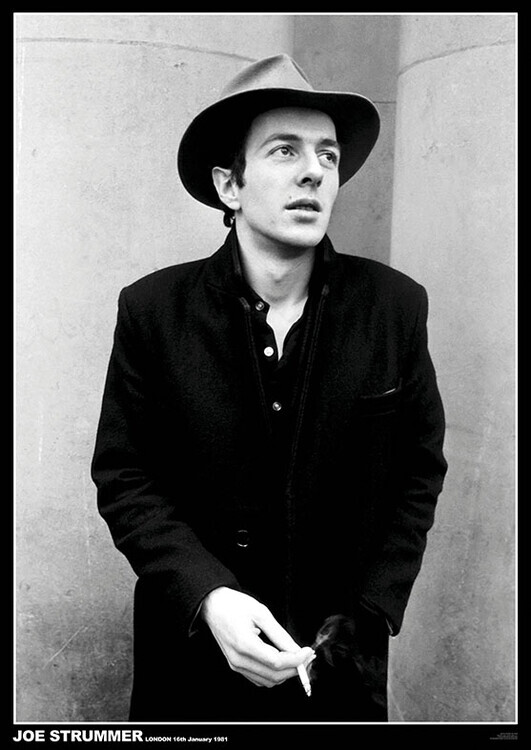 ARTIFICIAL POSTERS Plakát, Obraz - Joe Strummer - Clash, London, 59.4 × 84.1 cm