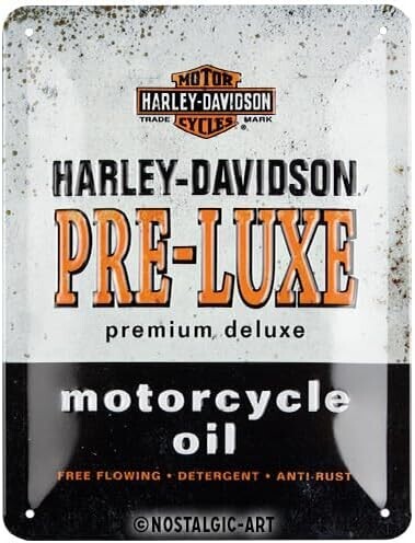 Nekupto Plechová cedule Harley-Davidson - Pre-Luxe, 15 x 20 cm