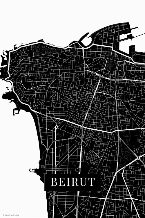 Europosters Plakát, Obraz - Beirut black, 26.7 × 40 cm
