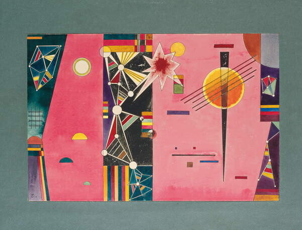 Wassily Kandinsky Plakát, Obraz - Rose Red (1927), Wassily Kandinsky, 40 × 30 cm
