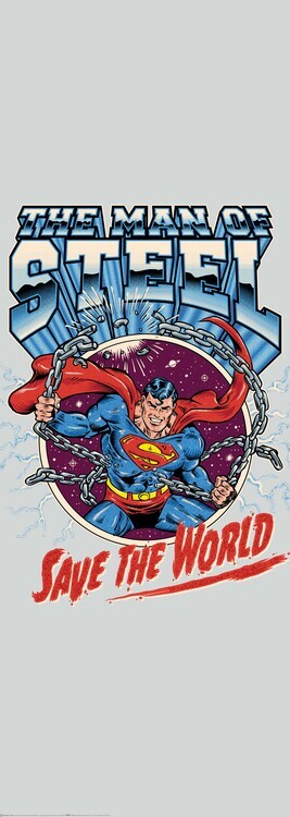 Europosters Plakát, Obraz - Superman zachraňuje svět, 21.3 × 60 cm
