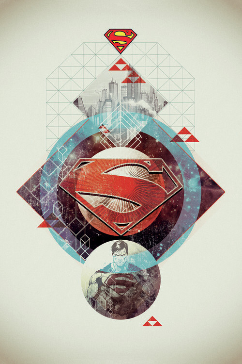 Europosters Plakát, Obraz - Superman - Stellar Geometry, 26.7 × 40 cm