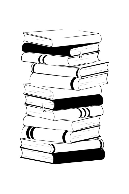 Martina Pavlova Plakát, Obraz - Books, Martina Pavlova, 26.7 × 40 cm