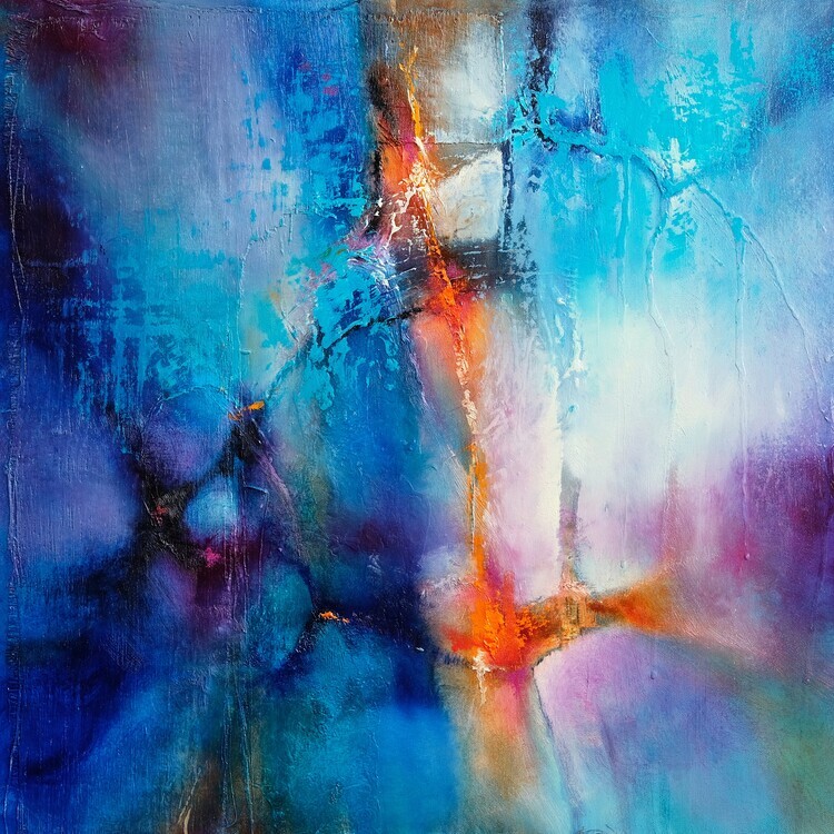 Annette Schmucker Plakát, Obraz - blue skies smiling, Annette Schmucker, 40 × 40 cm